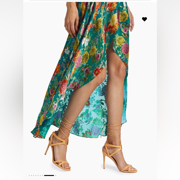 Alice + Olivia Christina Floral Printed Hi Lo Dress - Picture 4 of 5